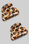 Two Piece Mini Leopard Hair Claw Set