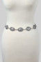 Ornately Pressed Buckle Link Chain Belt