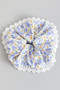 Country Flower Doily Edged Hair Scrunchie