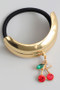 Stretch Hair Tie With Cherry Charm