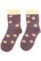 Polka Dot Smiley Face Ankle Socks