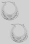 Lovely Stainless Steel Pressed Hoops