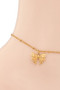 Bow Charm Beaded Anklet