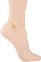 Bow Charm Beaded Anklet