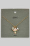 Color Flower Cross Ac Ceramic Charm Necklace