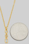 Round Baguette Cz Three Drop Pendant Necklace
