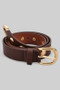 Round Studded Faux Leather Belt