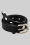 Round Studded Faux Leather Belt