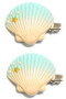 Two Piece Seashell Hair Clip Set