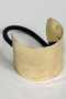Hammered Half Tube Metal Hair Tie