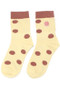 Polka Dot Smiley Face Ankle Socks