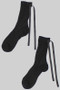 Sheer Calf Socks With Satin Bow