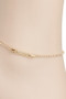 Rhinestone Pave Bar Charm Anklet