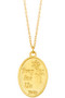 Gold Dipped St.Francis Necklace. 