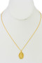 Gold Dipped St.Francis Necklace. 