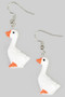 Acrylic Goose Drop Earrings