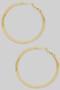 Large Edge Hoop Earrings