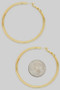 Large Edge Hoop Earrings