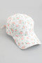 Lacy Mesh Country Flower Print Adjustable Cap