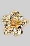 Brass Flower Brooch Pin