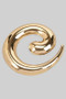 Brass Spiral Brooch Pin