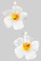 Lightweight Tropical Flower Drop Earrings