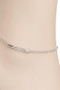 Rhinestone Pave Bar Charm Anklet