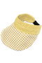 Woven Houndstooth Pattern Visor