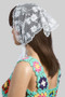 Sheer Lacy Cloral Headwrap
