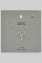 Double Cz Pave Snaked Pendant Necklace