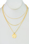 Gold Plated Layered Necklace.