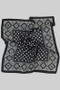 Geo Polka Dot Print Silky Square Scarf