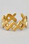 X Link Brass Ring