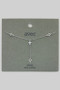 Y Drop Cutout And Cz Cross Charm Necklace
