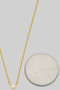 Simple Round Cz Pendant Necklace