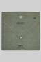 Simple Round Cz Pendant Necklace