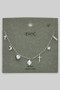Seven Multi Charm Clover Cross Necklace