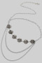 Draped Ornate Skull Ink Chain Belt