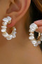 Fresh Water Pearl Hoops