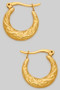 Filigree Pressed Hinge Hoops