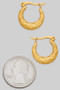 Filigree Pressed Hinge Hoops