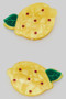 Small Marbled Acrylic Lemon Hair Clip Set