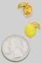 Mismatched Pave And Enamel Lemon Studs