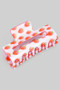 Glossy Acrylic Strawberry Print Hair Clip