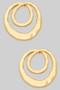 Hammered Swirl Post Earrings