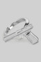 925 Sterling Silver Gun Ring