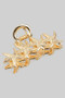 Small Brass Starfish Hair Clip