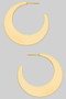 Brass Curved Cresent Hoops
