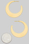Brass Curved Cresent Hoops