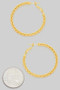 Classic Braided Chain Hoop Earrings